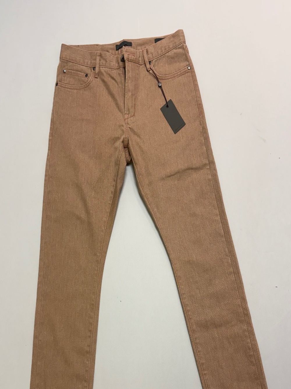 John Varvatos Low Rise Slim Fit Pants Tan Brown Size 32 NWT